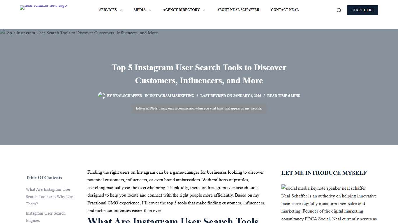 5 Instagram User Search Tools: Find Customers Influencers & More