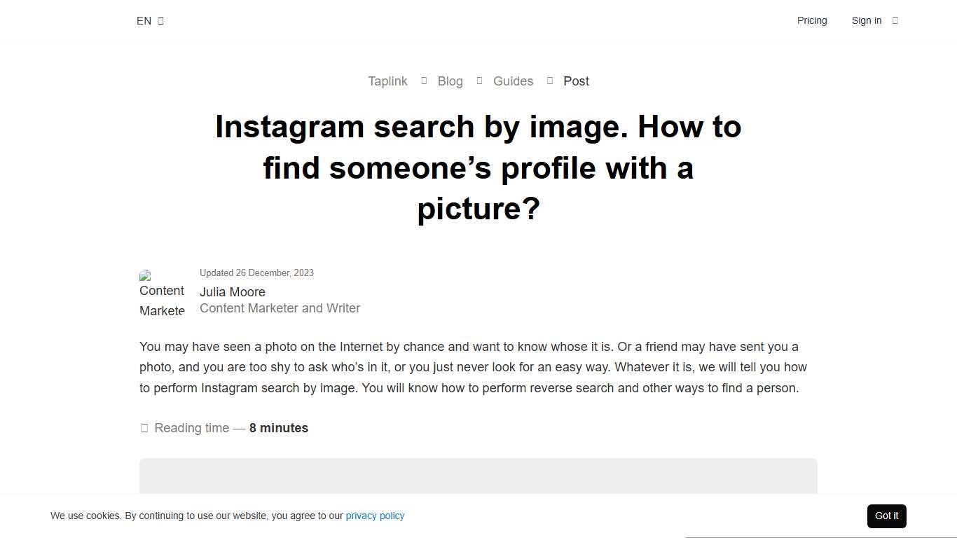 Instagram search by image: full guide
